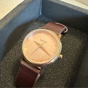 Nixon “Skinny B*tch” Kenzie leather watch